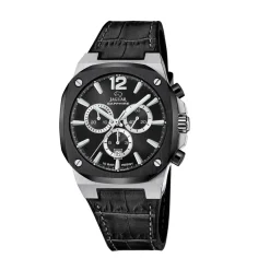 Jaguar ure Jaguar Rondcarre Chrono J1026/4 | Herreure Med Rem | Herreure I Stål