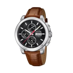 Jaguar ure Jaguar Valjoux Automatic J975/4 | Herreure Med Rem | Herreure I Stål