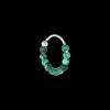 Jane Kønig smykker Jane Kønig Bermuda Malachite Twist ørering BTW02-SS22-S | Øreringe | Sølvsmykker
