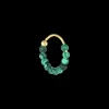 Jane Kønig smykker Jane Kønig Bermuda Malachite Twist ørering BTW02-SS22-G | Øreringe | Forgyldte Sølvsmykker