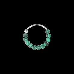 Jane Kønig smykker Jane Kønig Bermuda Malachite Twist ørering BTW02-SS22-S | Øreringe | Sølvsmykker
