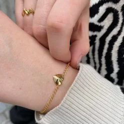 Jane Kønig smykker Jane Kønig Bruised Heart armbånd BHB-SS23-G | Armbånd | Forgyldte Sølvsmykker