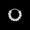 Jane Kønig smykker Jane Kønig Row Pearl ørering RPT01-AW2100-G | Øreringe | Forgyldte Sølvsmykker
