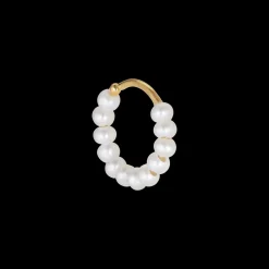 Jane Kønig smykker Jane Kønig Row Pearl ørering RPT01-AW2100-G | Øreringe | Forgyldte Sølvsmykker