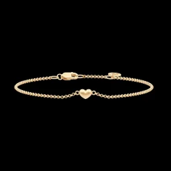 Julie Sandlau smykker Julie Sandlau Love armbånd BR183 GD | Armbånd | Forgyldte Sølvsmykker