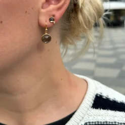 Julie Sandlau smykker Julie Sandlau Prime øreringe HKS181 GD SM CR CZ | Øreringe | Forgyldte Sølvsmykker