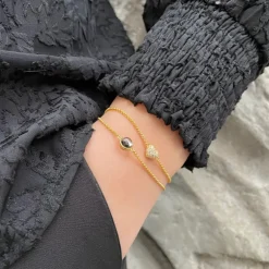 Julie Sandlau smykker Julie Sandlau Primini armbånd BR258 GD SM CR | Armbånd | Forgyldte Sølvsmykker