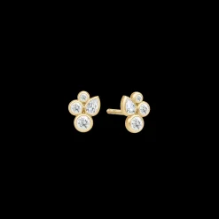 Julie Sandlau smykker Julie Sandlau Treasure Mini øreringe ST337 GD CZ | Øreringe | Forgyldte Sølvsmykker