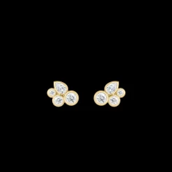 Julie Sandlau smykker Julie Sandlau Treasure Mini øreringe ST337 GD CZ | Øreringe | Forgyldte Sølvsmykker