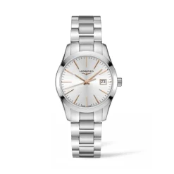 Longines Conquest Classic 34mm L2.386.4.72.6 | Dame Dameure Med Lænke | Dameure I Stål