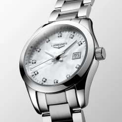 Longines Conquest Classic 29,5mm L2.286.4.87.6 | Dame Dameure Med Lænke | Dameure I Stål