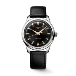Longines Conquest Heritage 38mm L1.649.4.52.2 | Herreure Med Rem | Herreure I Stål