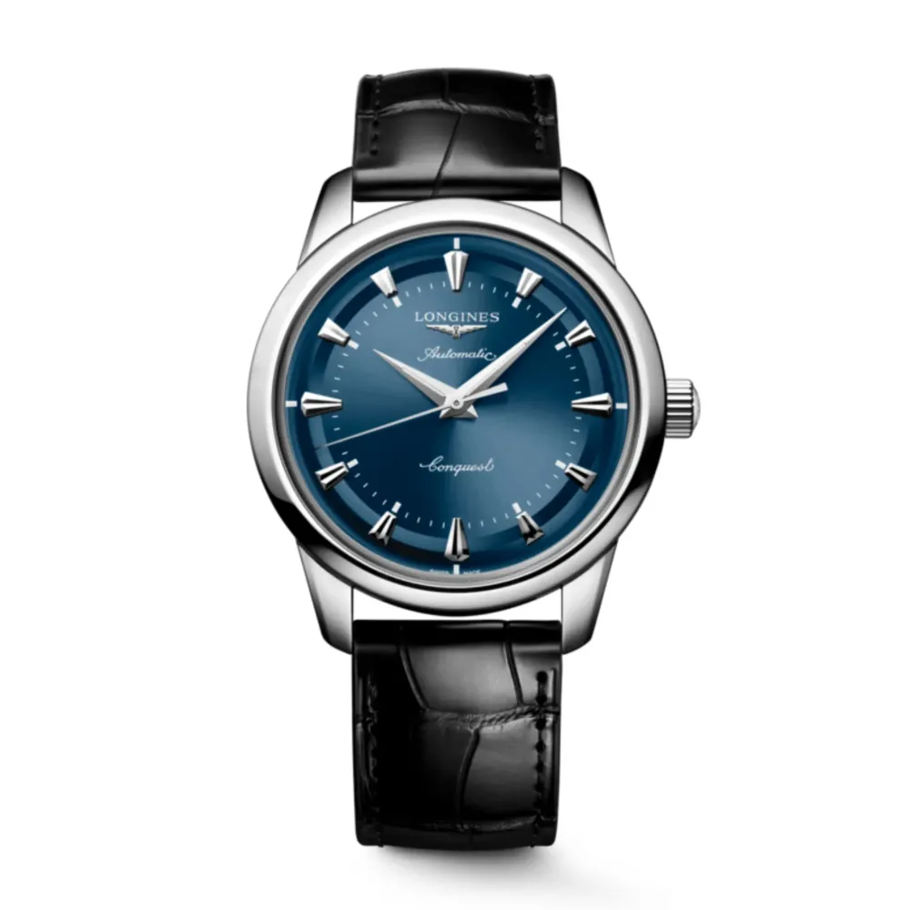 Longines Conquest Heritage 40mm L1.650.4.92.2 | Herreure I Stål | Herreure Med Rem