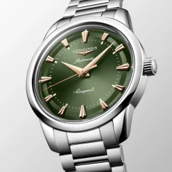 Longines Conquest Heritage 40mm L1.650.4.02.6 | Herreure Med Lænke | Herreure I Stål