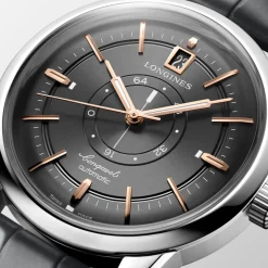 Longines Conquest Heritage 38mm L1.648.4.62.2 | Herreure Med Rem | Herreure I Stål
