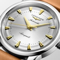Longines Conquest Heritage 40mm L1.650.4.72.2 | Herreure Med Rem | Herreure I Stål