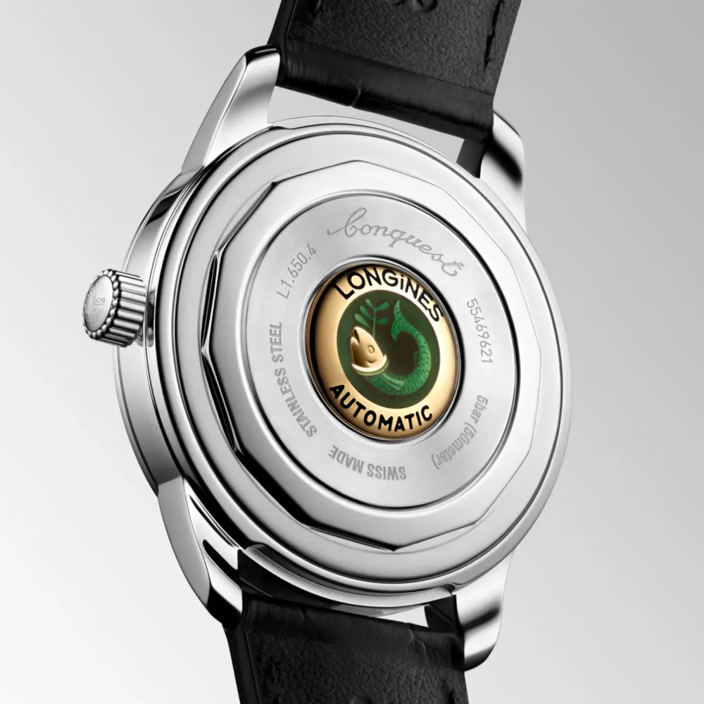 Longines Conquest Heritage 40mm L1.650.4.92.2 | Herreure I Stål | Herreure Med Rem