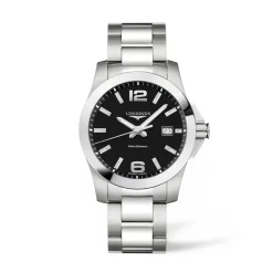 Longines Conquest 41mm L3.759.4.58.6 | Herreure I Stål | Herreure Med Lænke