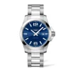 Longines Conquest 43mm L3.760.4.96.6 | Herreure I Stål