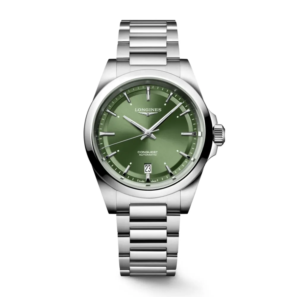 Longines Conquest 38mm L3.720.4.02.6 | Herreure I Stål | Herreure Med Lænke