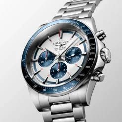 Longines Conquest 42mm L3.835.4.98.6 | Herreure Med Lænke | Herreure I Stål