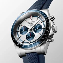 Longines Conquest 42mm L3.835.4.98.9 | Herreure Med Rem | Herreure I Stål