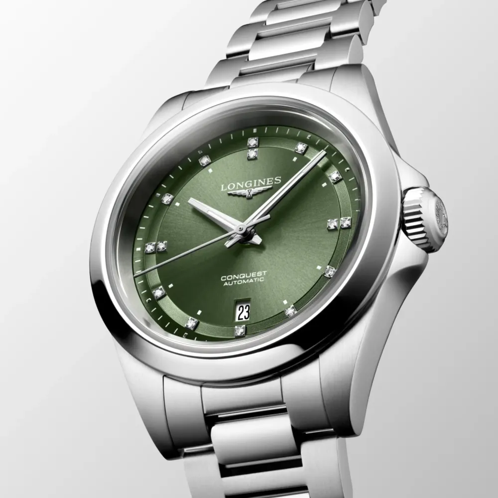 Longines Conquest 30mm L3.320.4.07.6 | Dame Dameure Med Lænke | Dameure I Stål