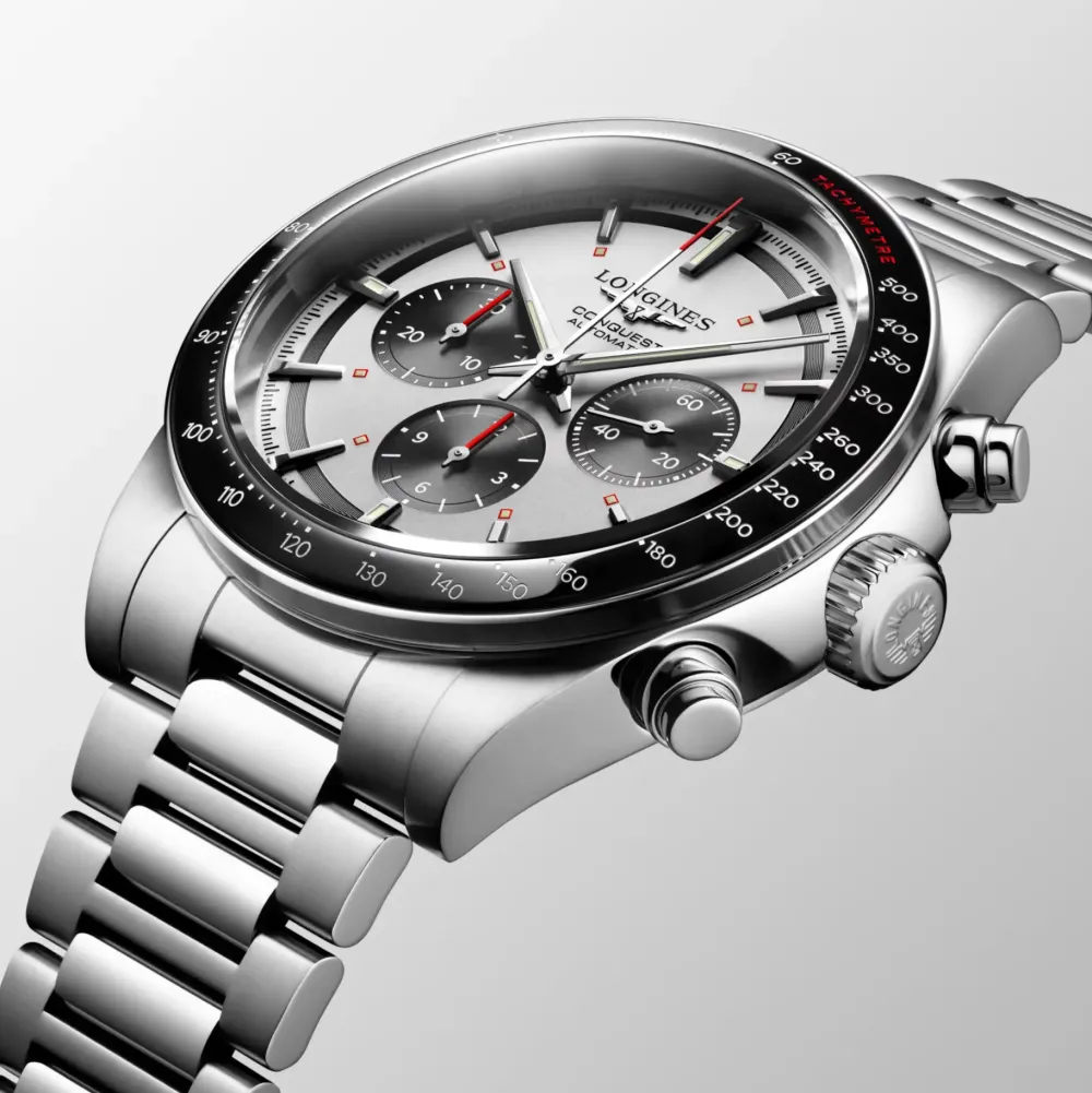 Longines Conquest 42mm L3.835.4.72.6 | Herreure Med Lænke | Herreure I Stål