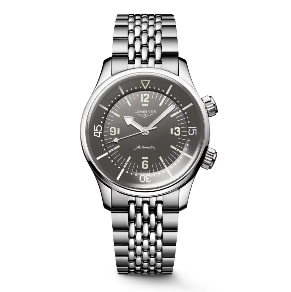 Longines Heritage Legend Diver 39mm L3.764.4.99.6 | Herreure Med Lænke | Herreure I Stål
