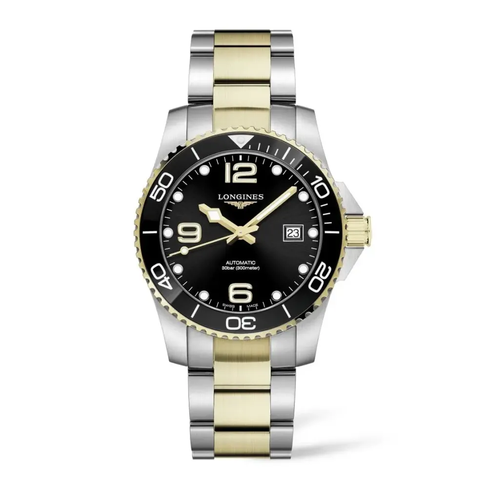 Longines HydroConquest 41mm L3.781.3.56.7 | Herreure Med Lænke | Herreure I Bicolor