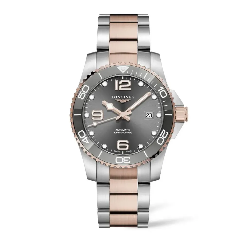 Longines HydroConquest 41mm L3.781.3.78.7 | Herreure Med Lænke | Herreure I Bicolor