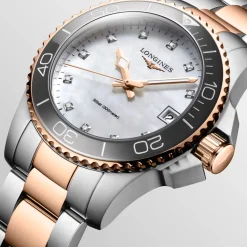 Longines HydroConquest 32mm L3.370.3.89.6 | Dame Dameure Med Lænke | Dameure I Bicolor