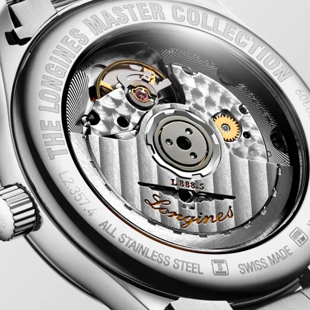 Longines Master Collection 34mm L2.357.4.78.3 | Dame Dameure Med Rem | Dameure I Stål