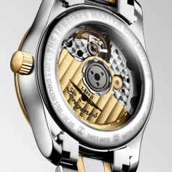 Longines Master Collection 34mm L2.409.5.87.7 | Dame Dameure Med Lænke | Dameure I Bicolor