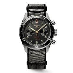 Longines Spirit Flyback Titanium 42mm L3.821.1.53.2 | Herreure Med Rem | Herreure I Titanium