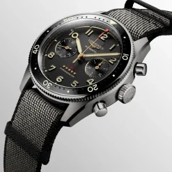 Longines Spirit Flyback Titanium 42mm L3.821.1.53.2 | Herreure Med Rem | Herreure I Titanium