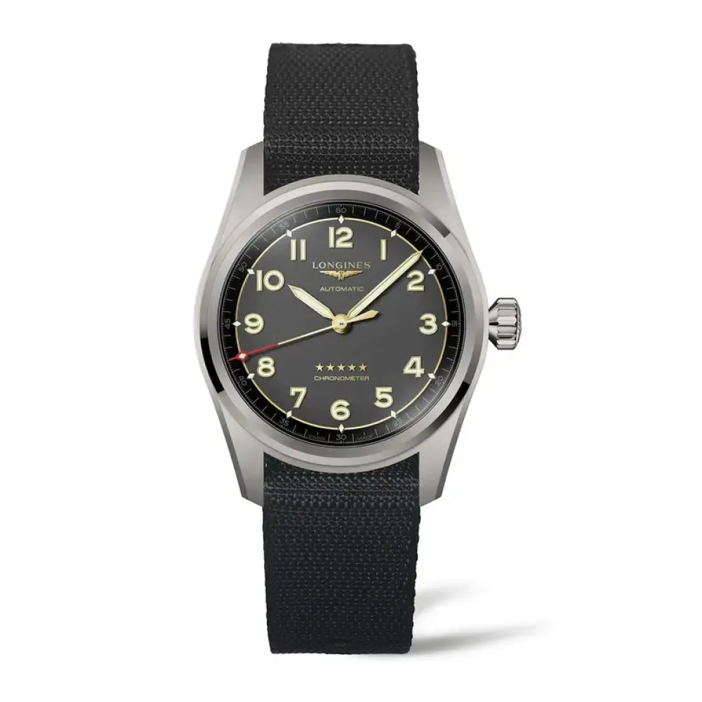 Longines Spirit 40mm L3.810.1.53.2 | Herreure Med Rem | Herreure I Titanium