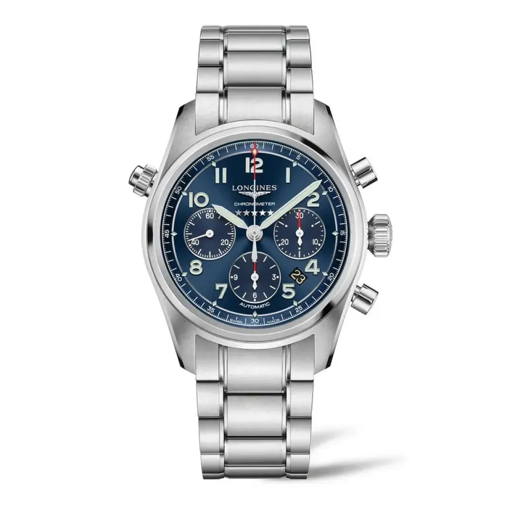 Longines Spirit 42mm L3.820.4.93.6 | Herreure I Stål | Herreure Med Lænke