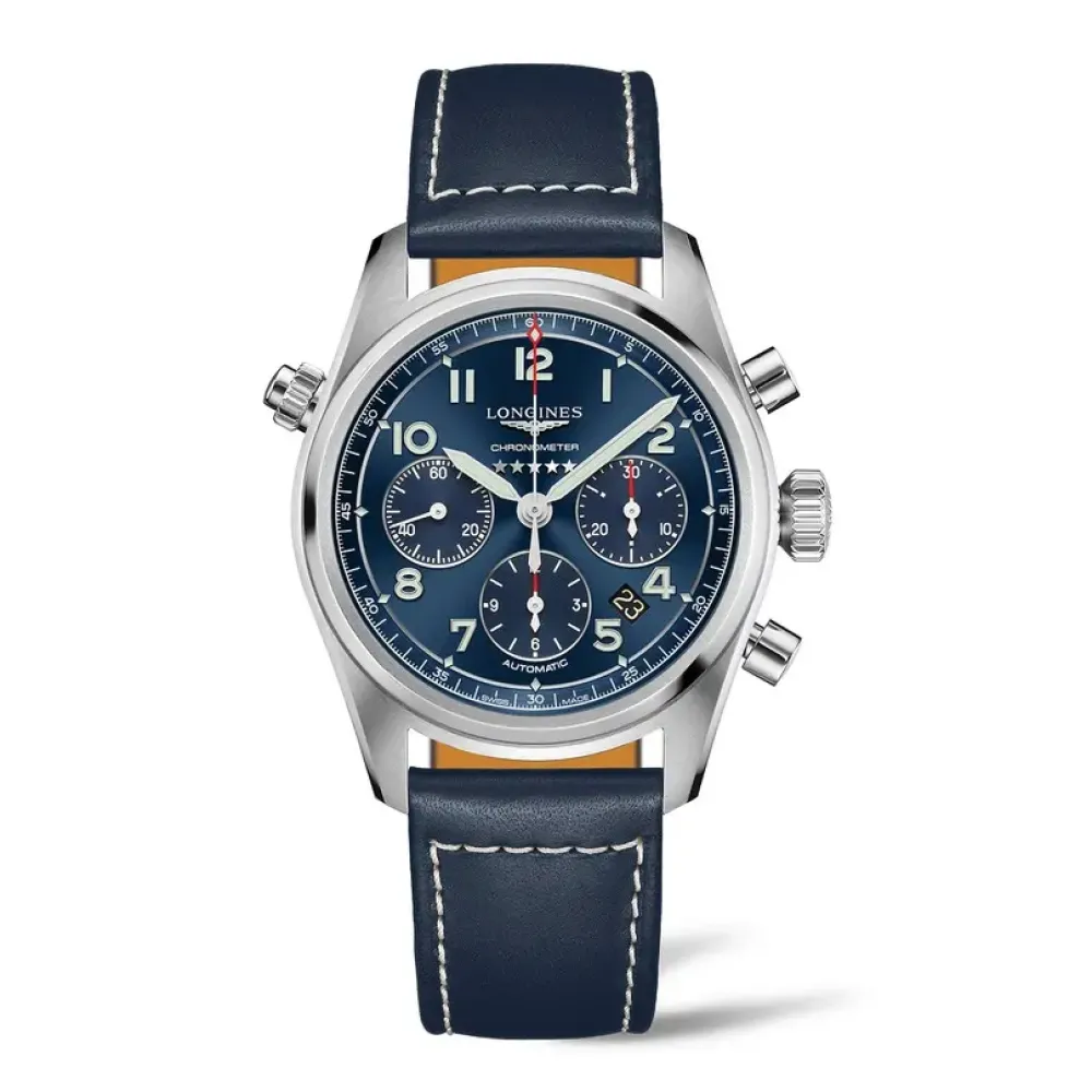 Longines Spirit 42mm L3.820.4.93.0 | Herreure Med Rem | Herreure I Stål