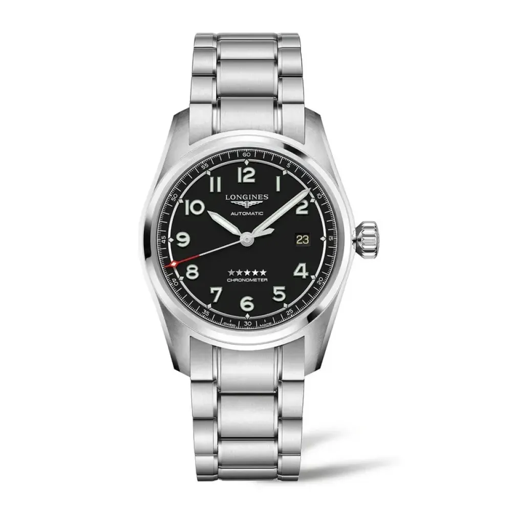Longines Spirit Prestige Edition 40mm L3.810.4.53.9 | Herreure Med Rem | Herreure Med Lænke