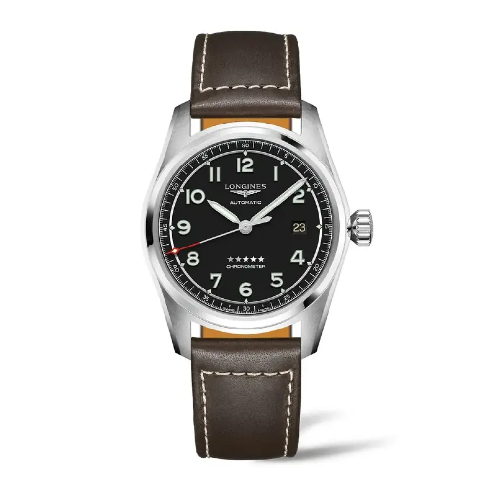 Longines Spirit Prestige Edition 40mm L3.810.4.53.9 | Herreure Med Rem | Herreure Med Lænke