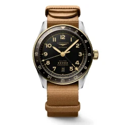 Longines Spirit Zulu Time 42mm L3.812.5.53.9 | Herreure Med Rem | Herreure I Bicolor