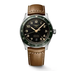 Longines Spirit Zulu Time 42mm L3.812.4.63.2 | Herreure Med Rem | Herreure I Stål