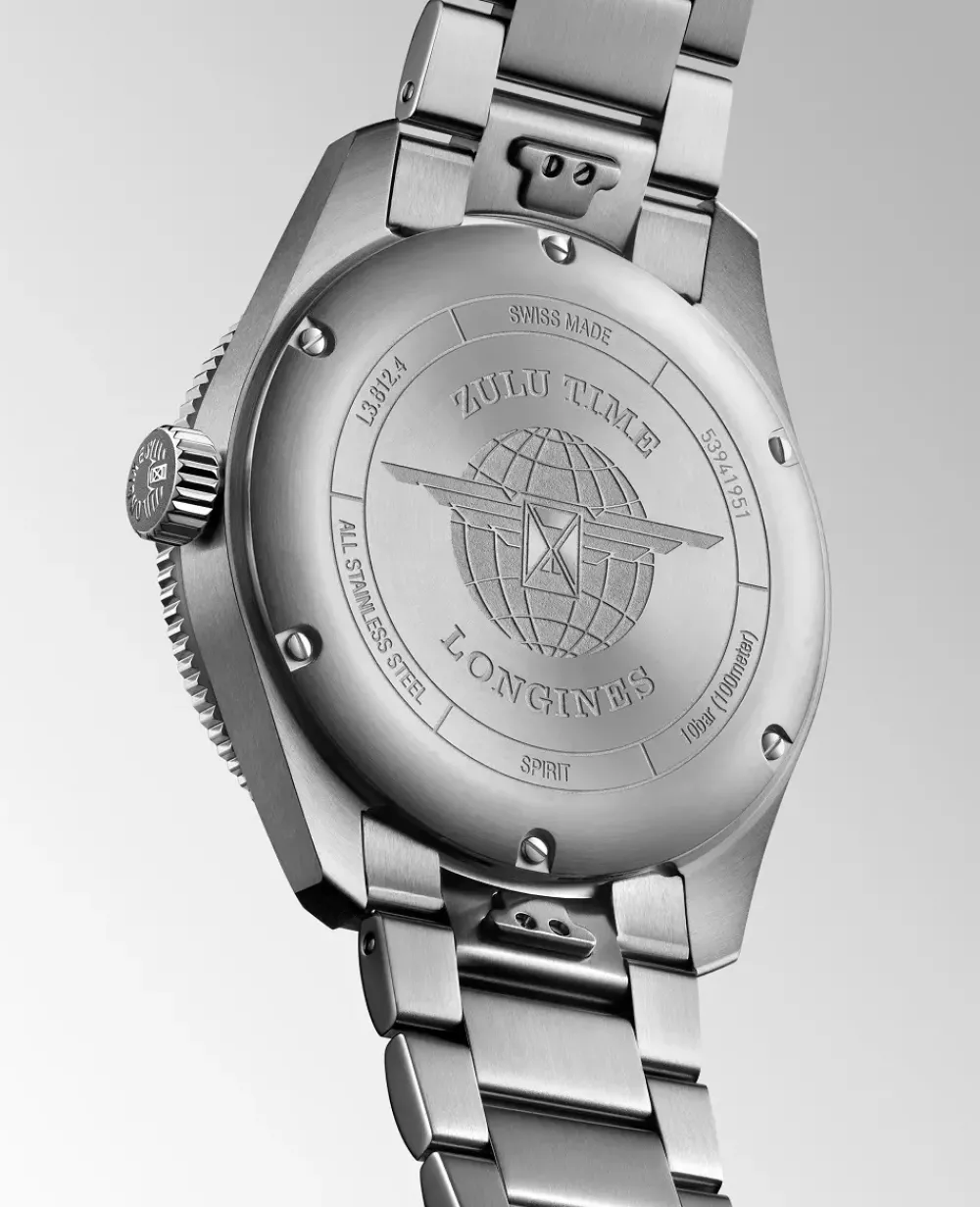 Longines Spirit Zulu Time 42mm L3.812.4.63.6 | Herreure Med Lænke | Herreure I Stål