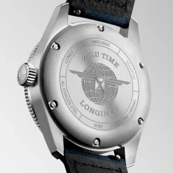 Longines Spirit Zulu Time 39mm L3.802.4.93.2 | Herreure Med Rem | Herreure I Stål