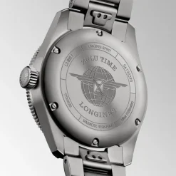 Longines Spirit Zulu Time 39mm L3.802.1.53.6 | Herreure Med Lænke | Herreure I Titanium