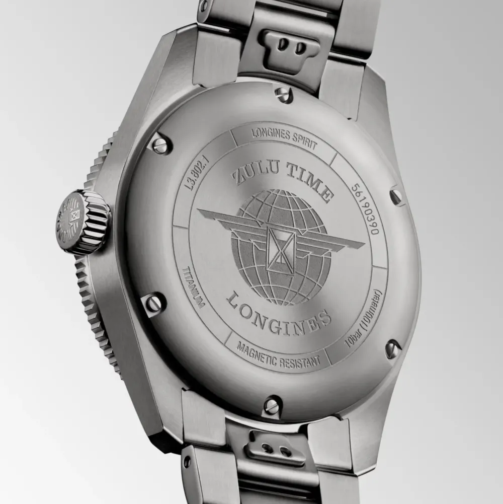 Longines Spirit Zulu Time 39mm L3.802.1.53.6 | Herreure Med Lænke | Herreure I Titanium