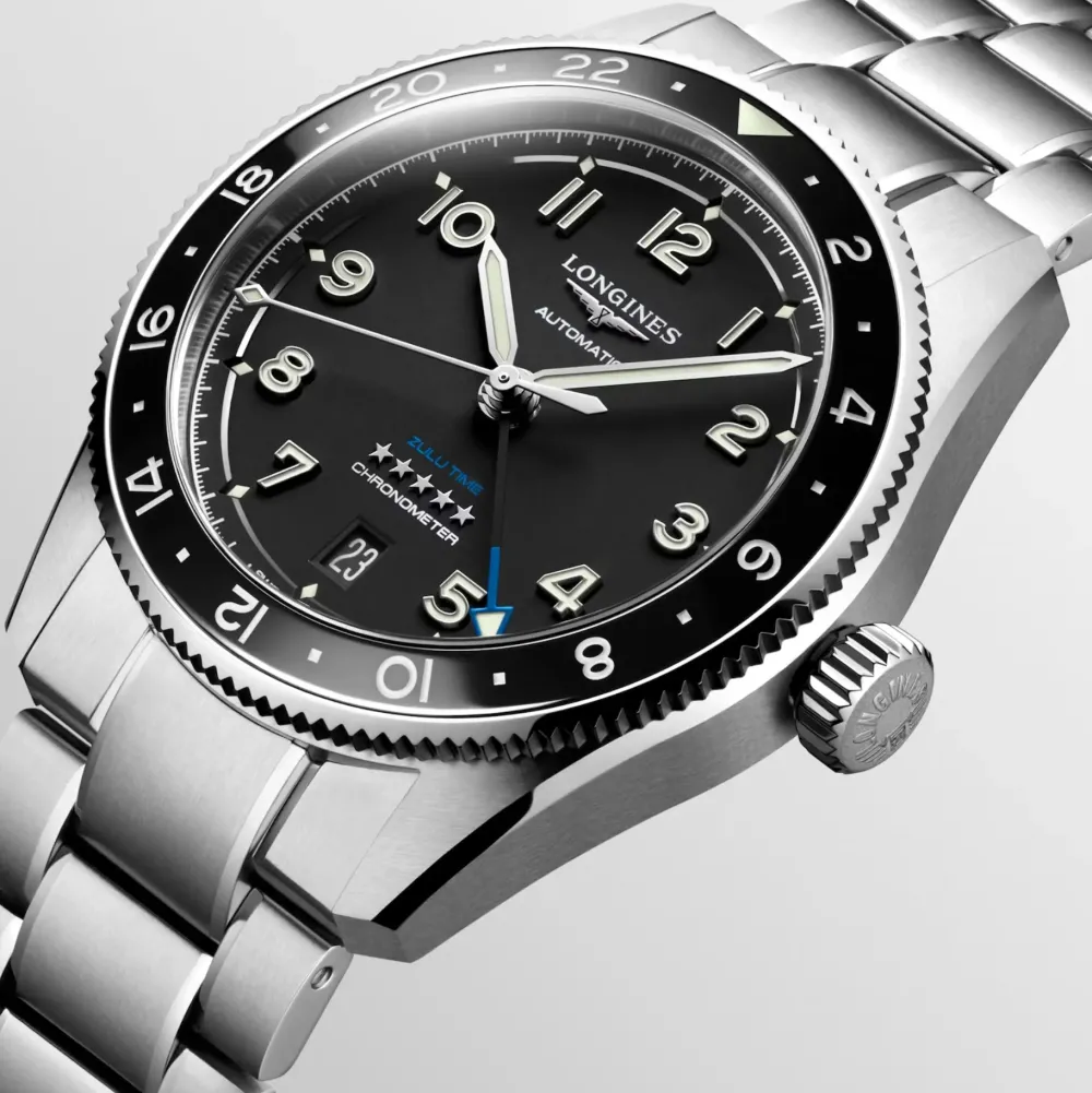 Longines Spirit Zulu Time 39mm L3.802.4.53.6 | Herreure Med Lænke | Herreure I Stål