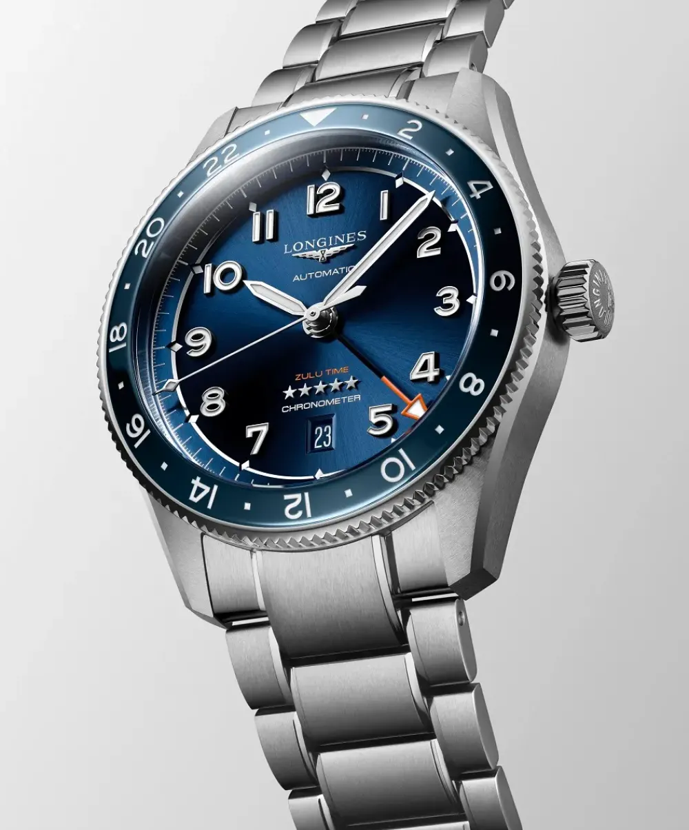Longines Spirit Zulu Time 42mm L3.812.4.93.6 | Herreure Med Lænke | Herreure I Stål
