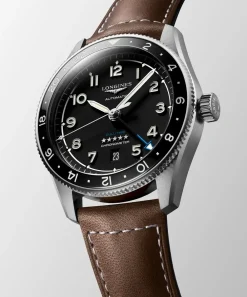 Longines Spirit Zulu Time 42mm L3.812.4.53.2 | Herreure Med Rem | Herreure I Stål